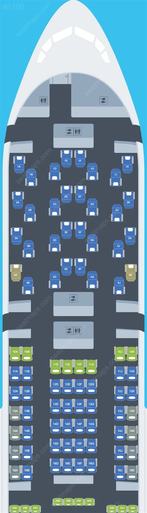 British Airways Boeing Business Class Seat Map