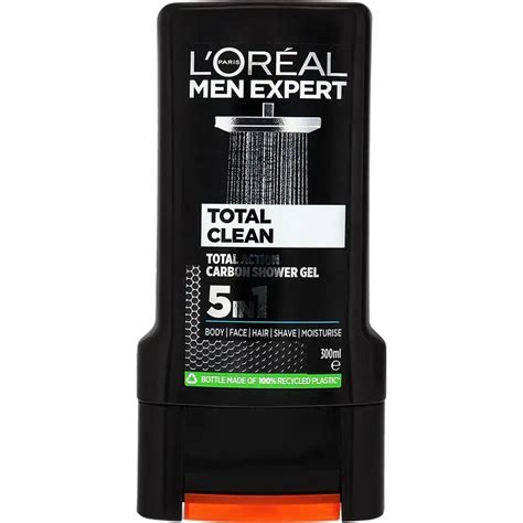 Гель для душа LOreal Men Expert Total Clean Carbon 5 в 1 мужской 300