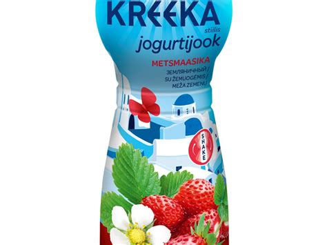 Alma Greek Wild Strawberry Yoghurt Drink 275g Valio