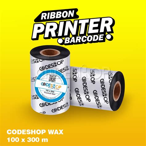 Jual Ribbon Barcode Premium Wax X M Codeshop Shopee Indonesia