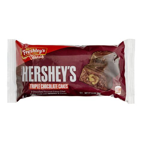 Mrs Freshley S Deluxe Single Serve Hershey S Triple Chocolate Cake