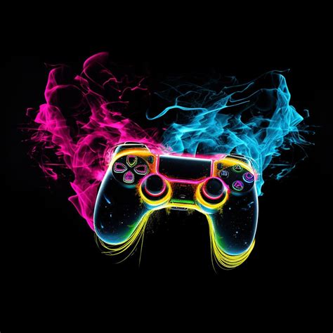 Neon PS5 Controller High Quality Watercolor Digital Art 18 Designs - Etsy