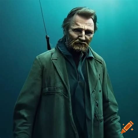 Liam Neeson As A High Seas Fisherman With A Beard