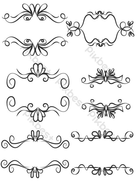 Exquisite European Border Lace Vector PNG Images | AI Free Download ...