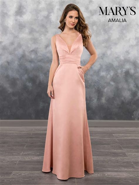 Amalia Bridesmaid Dresses Amalia Style Mb7023 Satin Bridesmaid