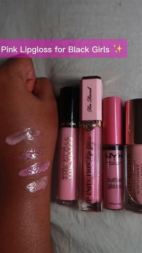 Pink lipgloss for black girls | black women lip gloss | lip gloss for ...