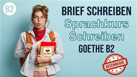 B2 Brief Schreiben 2023 Beschwerdebrief B2 über Sprachkursschreiben