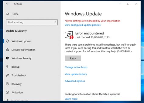 The Windows Update Screen Is Shown In This Screenshot