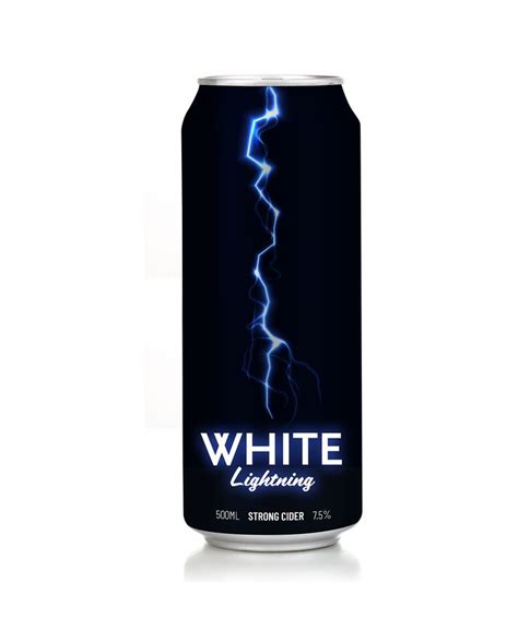 White Lightning Cider redesign | Cider, Drinks brands, Lightning