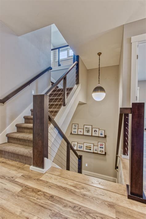 Rustic Modern Lakehouse Modern Staircase Other By Abk Interiors