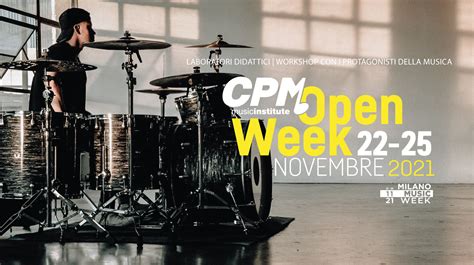 Dal Al Novembre Torna Al Cpm Music Institute Lopen Week