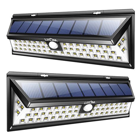 Buy Litom Solar Lights Outdoor Led Super Bright Wide Angle