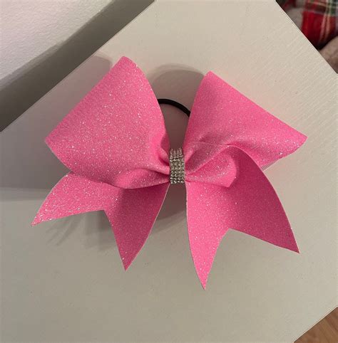 Pink Glitter Cheer Bow - Etsy