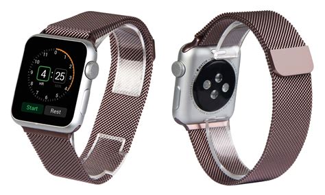 Milanese Loop Mesh Band For Apple Watch Series 1 2 3 4 And 5 Groupon