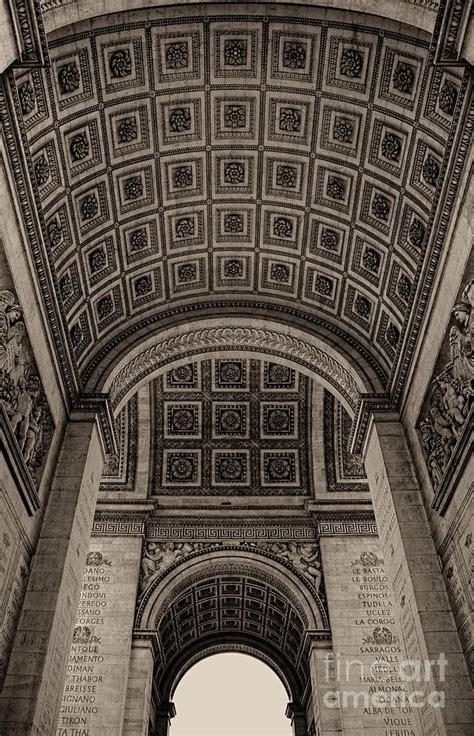 Arc De Triomphe Interior Photograph by Nigel Fletcher-Jones