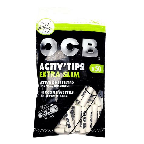 OCB Aktivkohlefilter Extra Slim 50 Stück Ultimativ Tiroler Hanfhouse