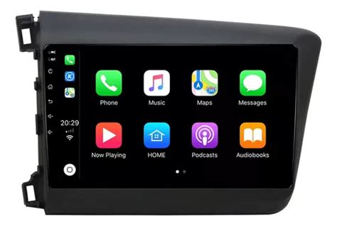 Auto Radio Estéro Android Gps Carplay Para Honda Civic 2012 Meses sin