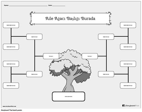 Yeni Ed Aile A Ac Ablonu Siyah Beyaz Storyboard