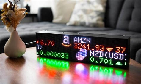 Fintic Review This Desk Size LED Ticker Displays Forex Crypto And