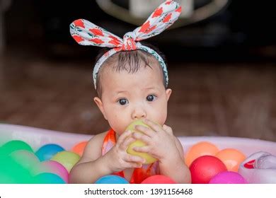 Babies Playing Water Bath Colorful Balls Stock Photo 1391156468 | Shutterstock