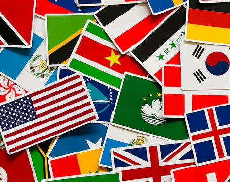 105 Vinyl World Flags Stickers, Die Cut Decal Set Waterproof Reusable ...