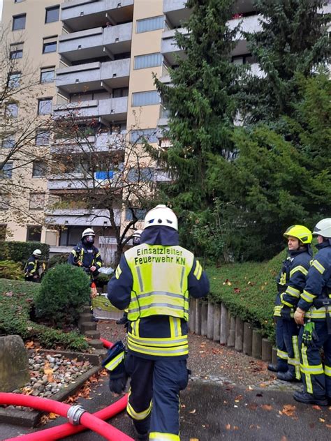 Ausgelöster Rauchmelder mit Rauchentwicklung Einsatzbericht Konstanz