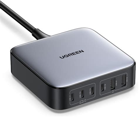 UGREEN Nexode 100W Chargeur USB C Rapide Bureau 4 Ports Avec GaN II