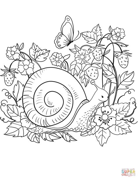 Snail coloring page | Free Printable Coloring Pages | Free printable coloring pages, Printable ...