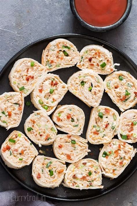 Chicken Enchilada Tortilla Roll Ups Tortilla Pinwheels Currytrail