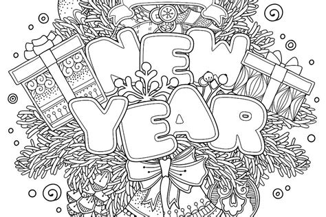 New Year 2024 Coloring Pages Free Printables Printable - Alli Luella