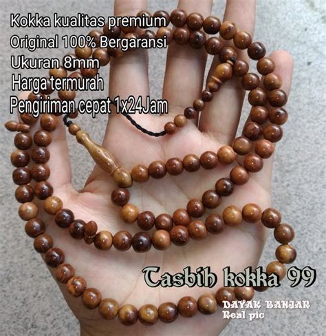 Jual TASBIH 99 KAYU KOKKA ORIGINAL PREMIUM 8MM Di Lapak Dayak Banjar