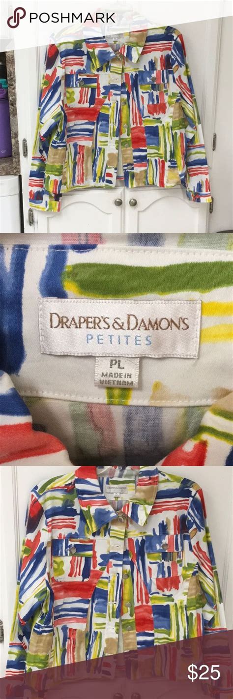 Draper’s & Damons multicolored petite large jacket | Clothes design, Fashion design, Drapers