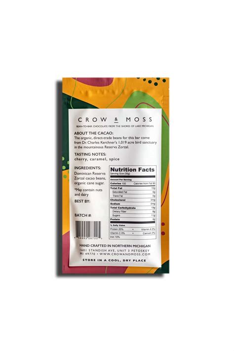 Crow & Moss Dominican Republic Zorzal 70% - Chocolate Seekers