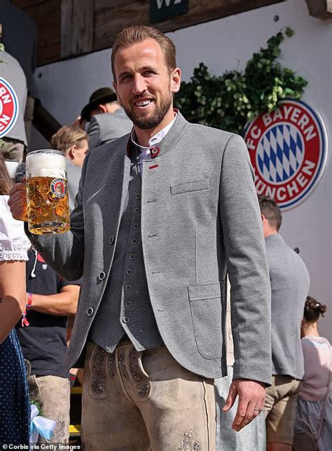 Harry Kane enjoys Oktoberfest celebrations in Munich just 24 hours after netting his first ...