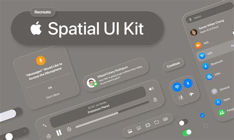 Apple Spatial UI Kit Recreate Figma Community