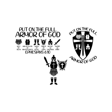 Armor Of God Svg Put On The Full Armor Of God Svg Armor Inspire Uplift