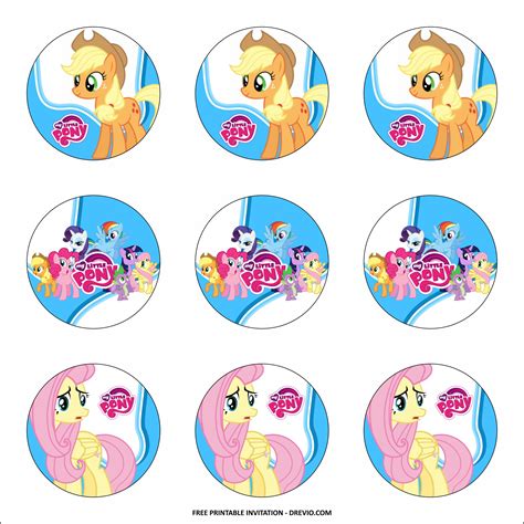 My Little Pony Cupcake Toppers Templates | Download Hundreds FREE PRINTABLE Birthday Invitation ...