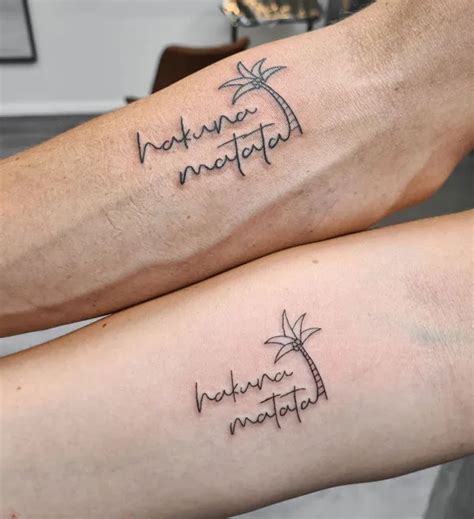 Striking Hakuna Matata Tattoos To Lean Back On For Nostalgia