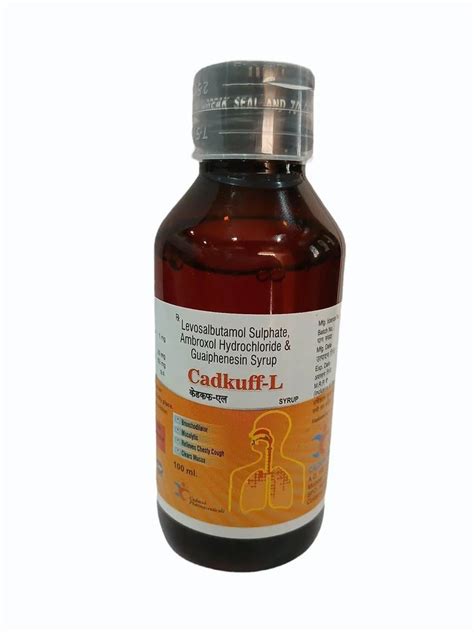 Ml Levosalbutamol Sulphate Ambroxol Hcl Guaiphenesin Syrup At Best