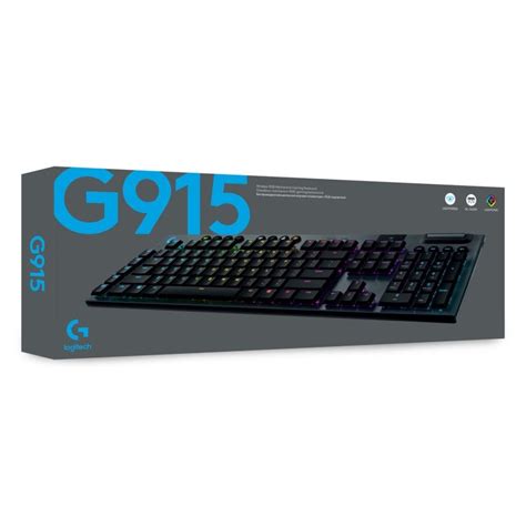 Logitech G G915 Clavier Gaming Mécanique Sans Fil Rvb Lightspeed