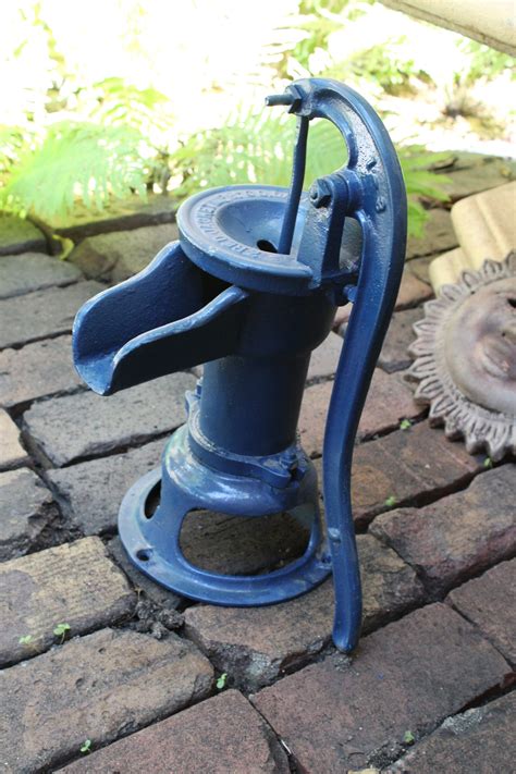 Antique Water Pump Cast Iron Red Jacket Cistern Pump Rustic Farmhouse