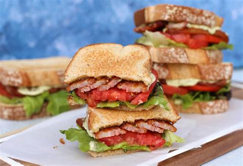 Gourmet Blts With Avocado Aioli Thriving Home