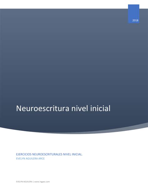 Aguilera Arce E Neuroescritura Nivel Inicial