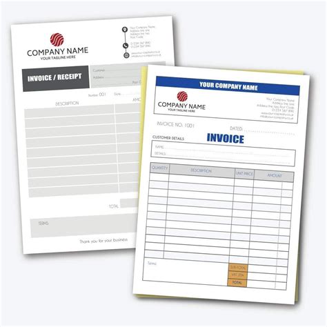 Personalised A5 Duplicate Invoice Book • Order Book • Ncr Pad • Receipt