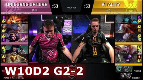 Unicorns Of Love Vs Vitality Game S Eu Lcs Summer Week Day