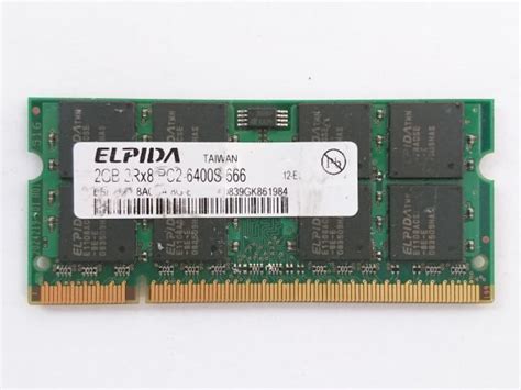 Yahoo オークション 中古品 ELPIDA メモリ 2GB 2Rx8 PC2 6400S 666 2