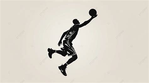 Basketball Player Silhouette Jumping Background, Basketball, Ball, Sport Background Image And ...