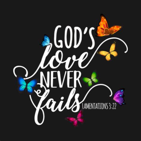 Gods Love Never Fails Bible Verse Lamentations 322 Gods Love Never Fails Tank Top