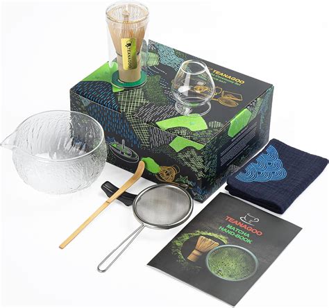 TEANAGOO Japanese Matcha Whisk 7pcs Matcha Set Mtacha Kit Matcha Bowl