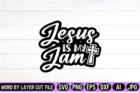 Jesus Is My Jam Sticker SVG Design Graphic By SVG Artfibers Creative